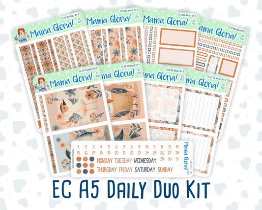 Kit 0237 - A5 - Daily Duo - Weekly Kit - October - Forest Folk