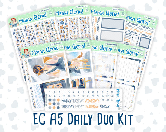 Kit 0299 - A5 - Daily Duo - Weekly Kit - October - Book Nook