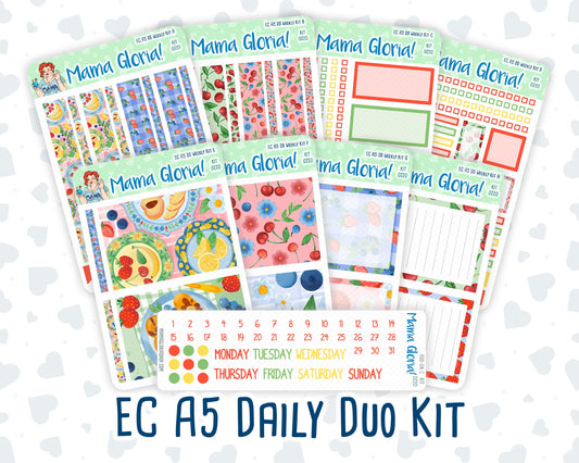 Kit 0220 - A5 - Daily Duo - Weekly Kit - June - June Berries