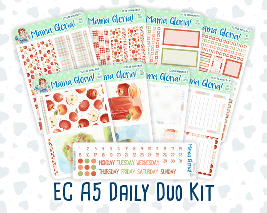 Kit 0235 - A5 - Daily Duo - Weekly Kit - September - Apple Orchard