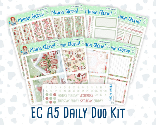 Kit 0244 - A5 - Daily Duo - Weekly Kit - December - Santas Village