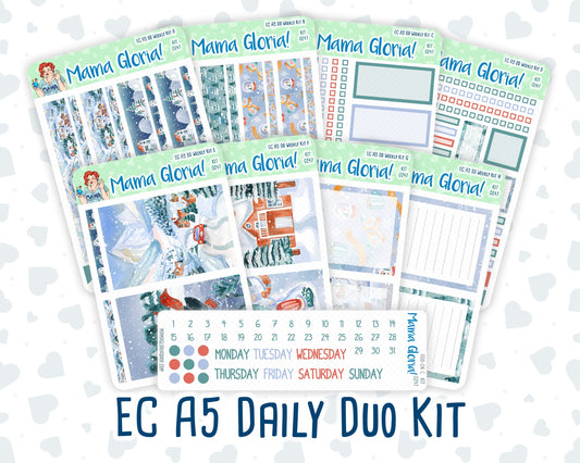 Kit 0247 - A5 - Daily Duo - Weekly Kit - December - Snow Day Adventures