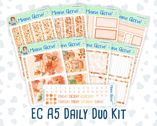 Kit 0241 - A5 - Daily Duo - Weekly Kit - November - Pumpkin Latte