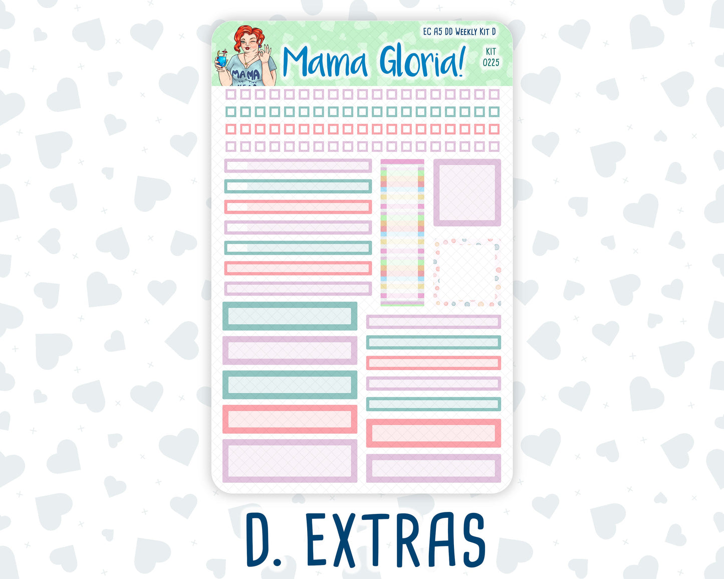 Kit 0225 - A5 - Daily Duo - Weekly Kit - July - Carnival Joy