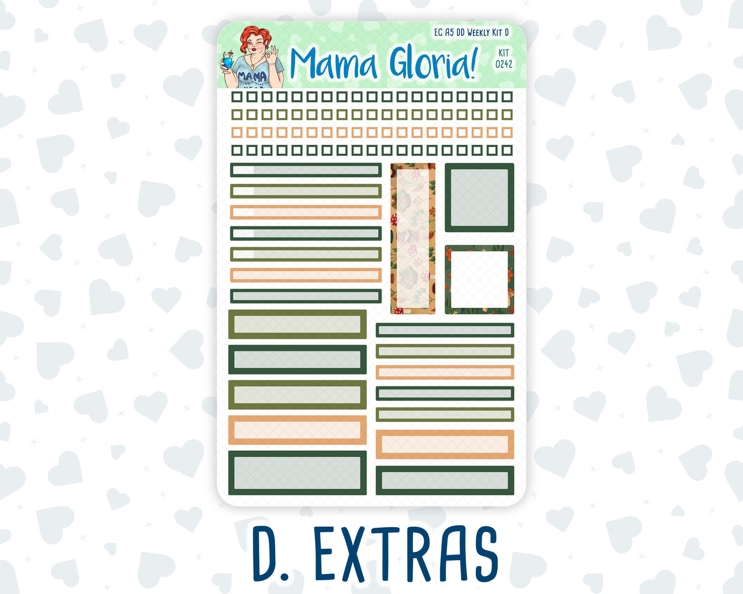 Kit 0242 - A5 - Daily Duo - Weekly Kit - November - Cottage Autumn