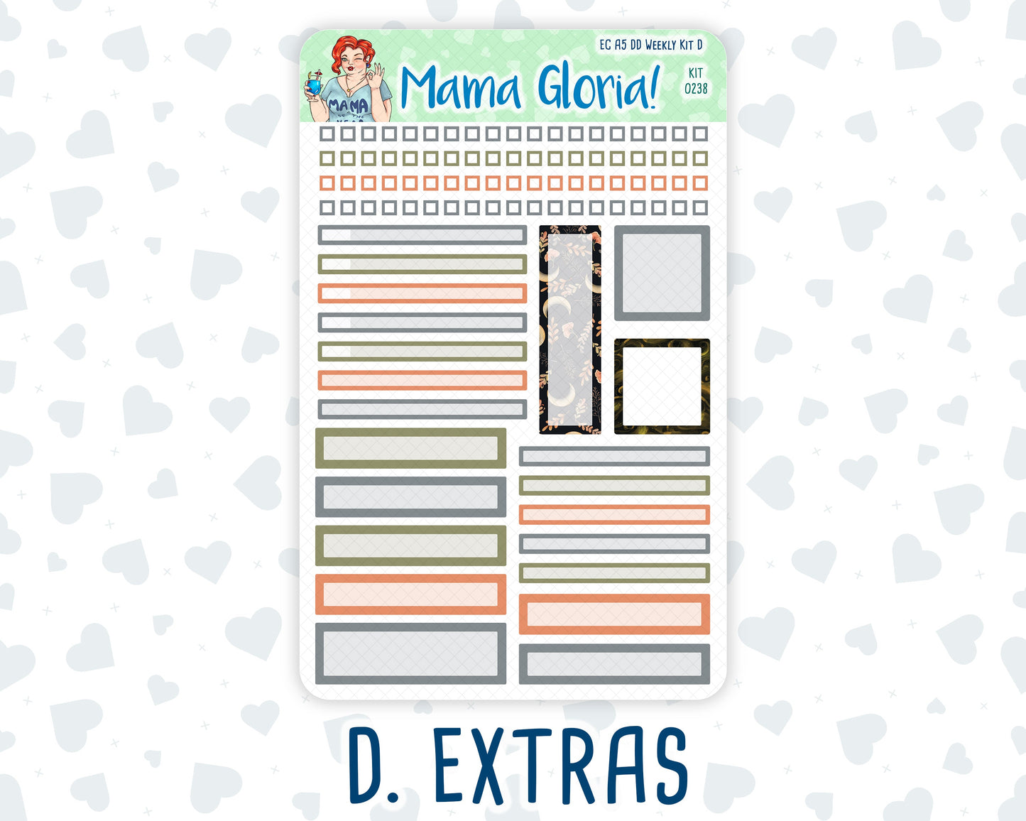 Kit 0238 - A5 - Daily Duo - Weekly Kit - October - Starry Autumn Nights