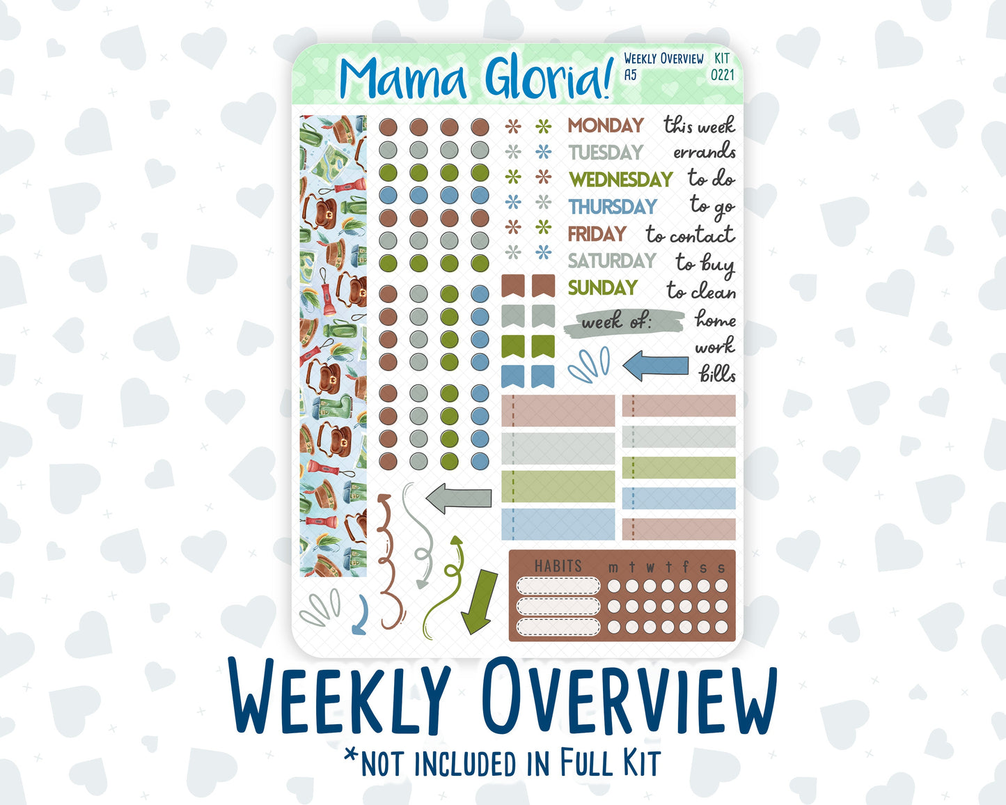 Kit 0221 - A5 - Daily Duo - Weekly Kit - June - Gone Fishing