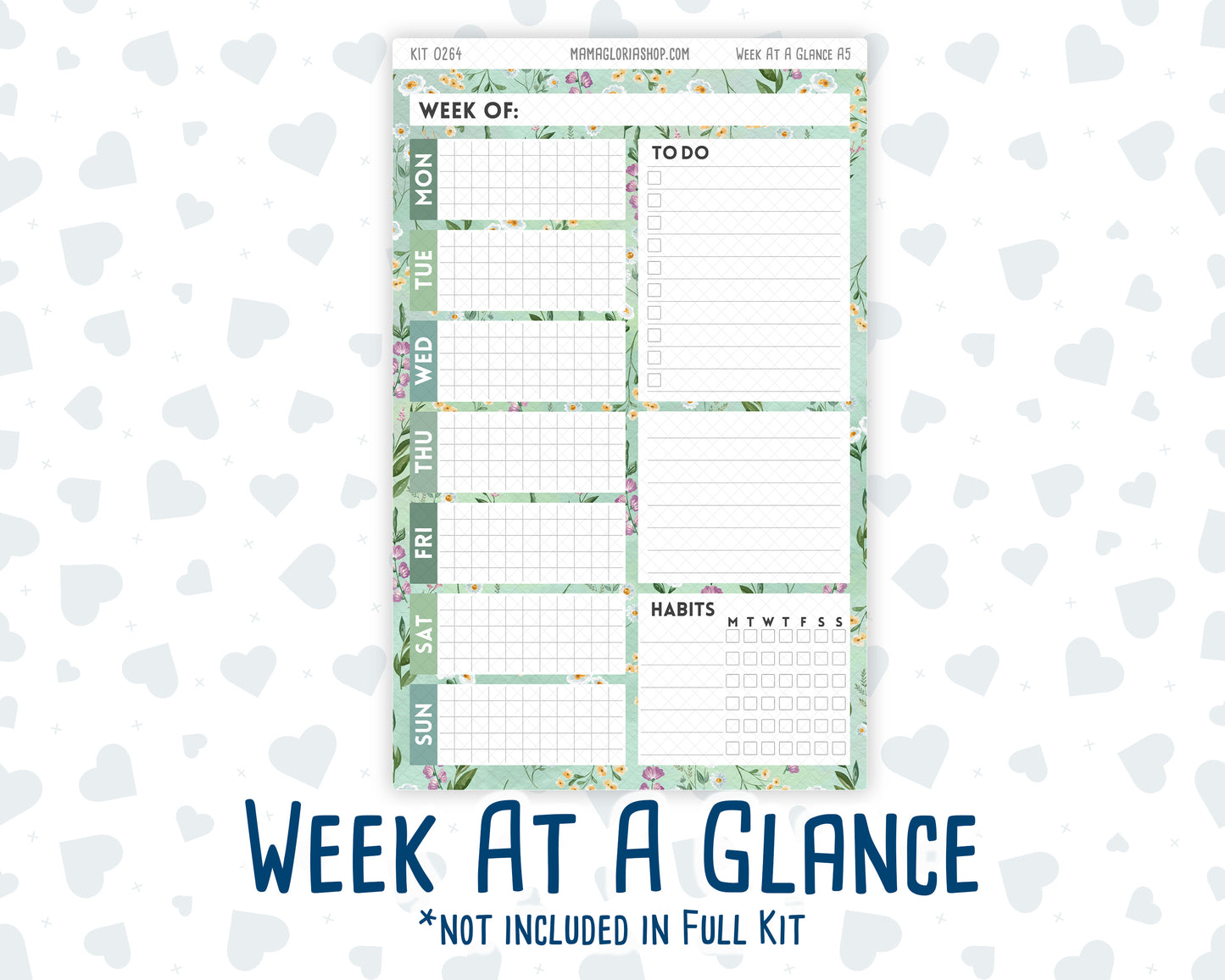 Kit 0264 - A5 - Daily Duo - Weekly Kit - May - Spring Walk