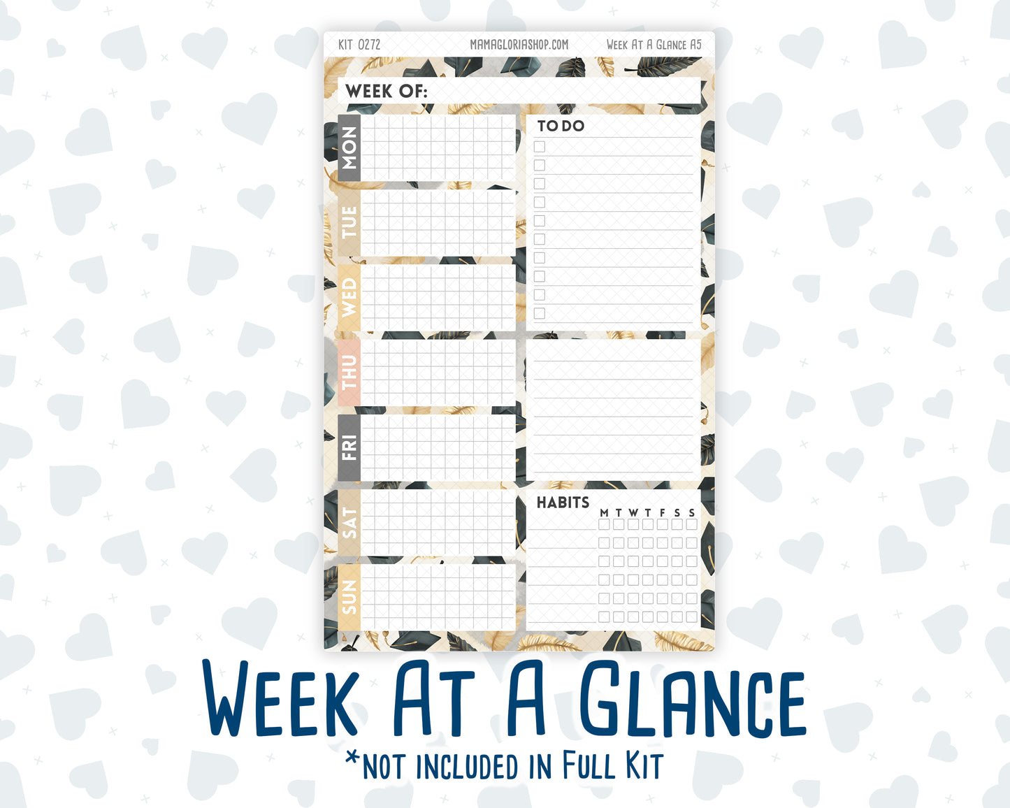 Kit 0272 - A5 - Daily Duo - Weekly Kit - May - Graduation