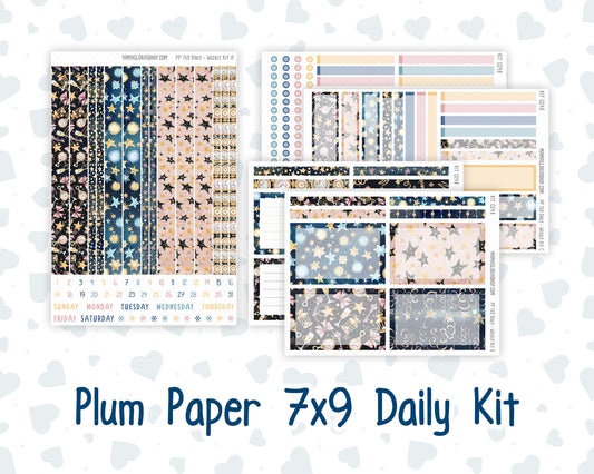 Kit 0248 - 7x9 - Plum Paper Daily - Weekly Kit - January - Midnight Countdown