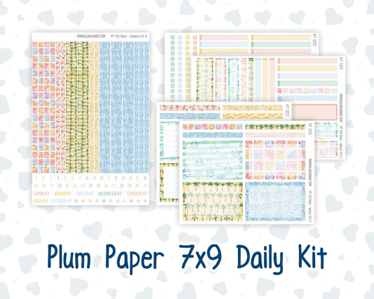 Kit 0222 - 7x9 - Plum Paper Daily - Weekly Kit - June - Beach Day