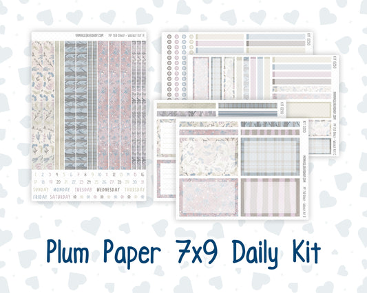 Kit 0250 - 7x9 - Plum Paper Daily - Weekly Kit - Quiet January