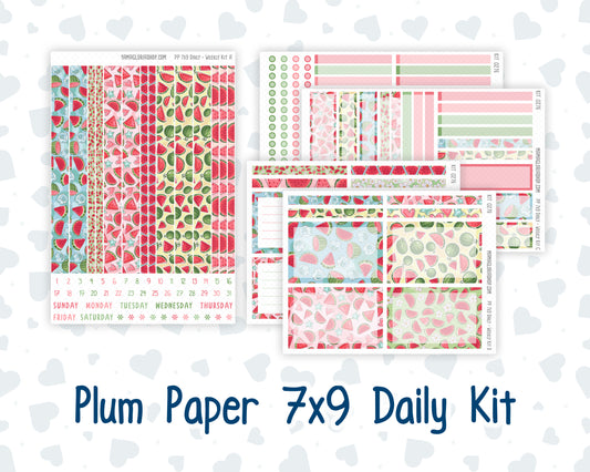 Kit 0276 - 7x9 - Plum Paper Daily - Weekly Kit - July - Melon Crush