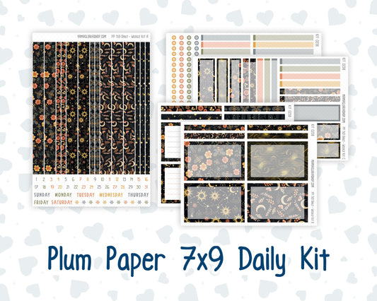 Kit 0238 - 7x9 - Plum Paper Daily - Weekly Kit - October - Starry Autumn Nights