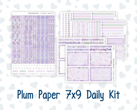 Kit 0263 - 7x9 - Plum Paper Daily - Weekly Kit - April - Lavender Drift
