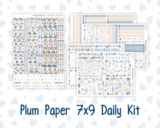 Kit 0299 - 7x9 - Plum Paper Daily - Weekly Kit - October - Book Nook