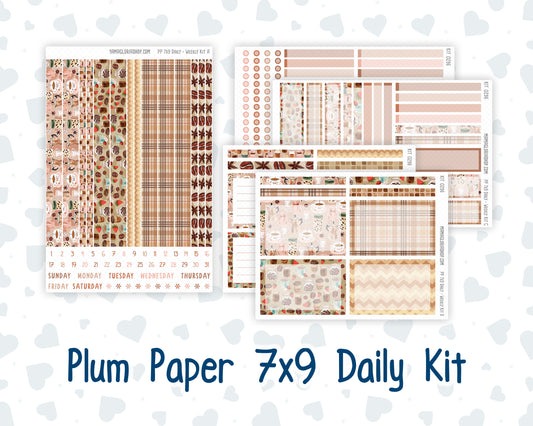 Kit 0296 - 7x9 - Plum Paper Daily - Weekly Kit - September - Coffee Break