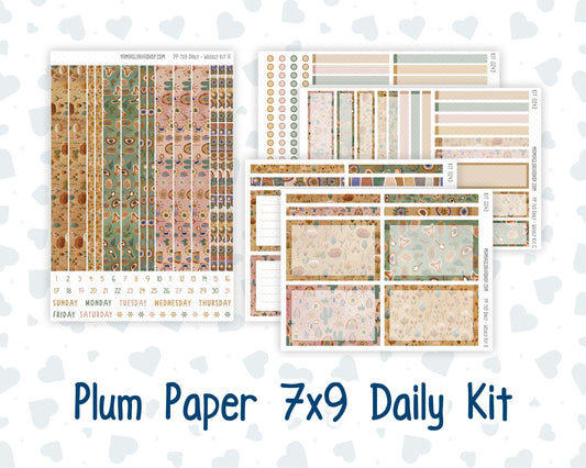 Kit 0243 - 7x9 - Plum Paper Daily - Weekly Kit - November - Boho Autumn