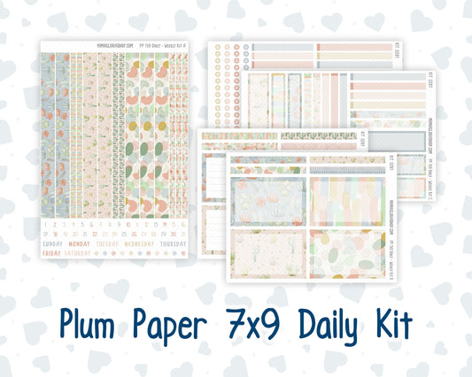 Kit 0261 - 7x9 - Plum Paper Daily - Weekly Kit - April - Llama Spring