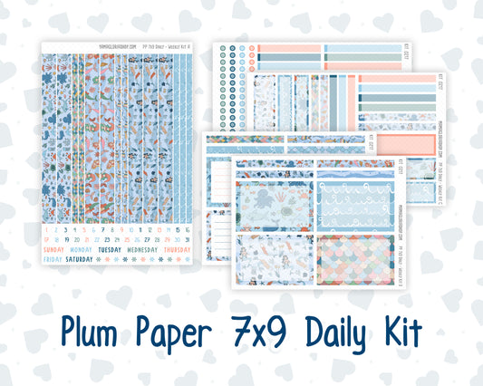 Kit 0217- 7x9 Plum Paper Daily - Once Upon A Time - Planner - May