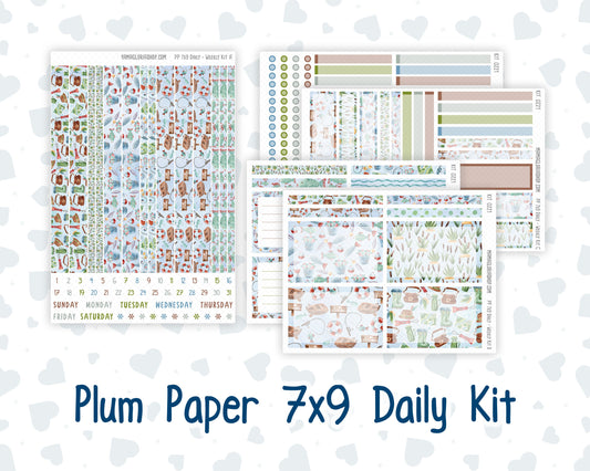 Kit 0221 - 7x9 - Plum Paper Daily - Weekly Kit - June - Gone Fishing