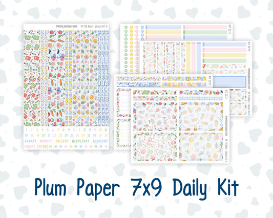 Kit 0279 - 7x9 - Plum Paper Daily - Weekly Kit - August - Not Ready For School