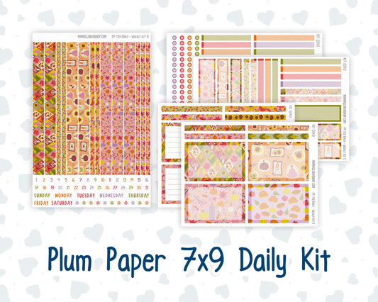 Kit 0240 - 7x9 - Plum Paper Daily - Weekly Kit - November - Cozy Thanksgiving