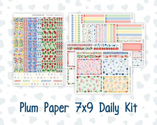Kit 0220 - 7x9 - Plum Paper Daily - Weekly Kit - June - June Berries