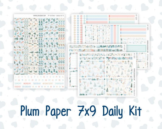 Kit 0251 - 7x9 - Plum Paper Daily - Weekly Kit - January - Pine & Paws