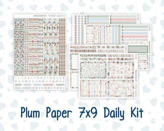 Kit 0245 - 7x9 - Plum Paper Daily - Weekly Kit - December - Vintage Christmas