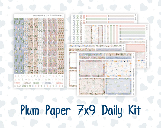 Kit 0266 - 7x9 - Plum Paper Daily - Weekly Kit - May - Froggy Lake Picnic