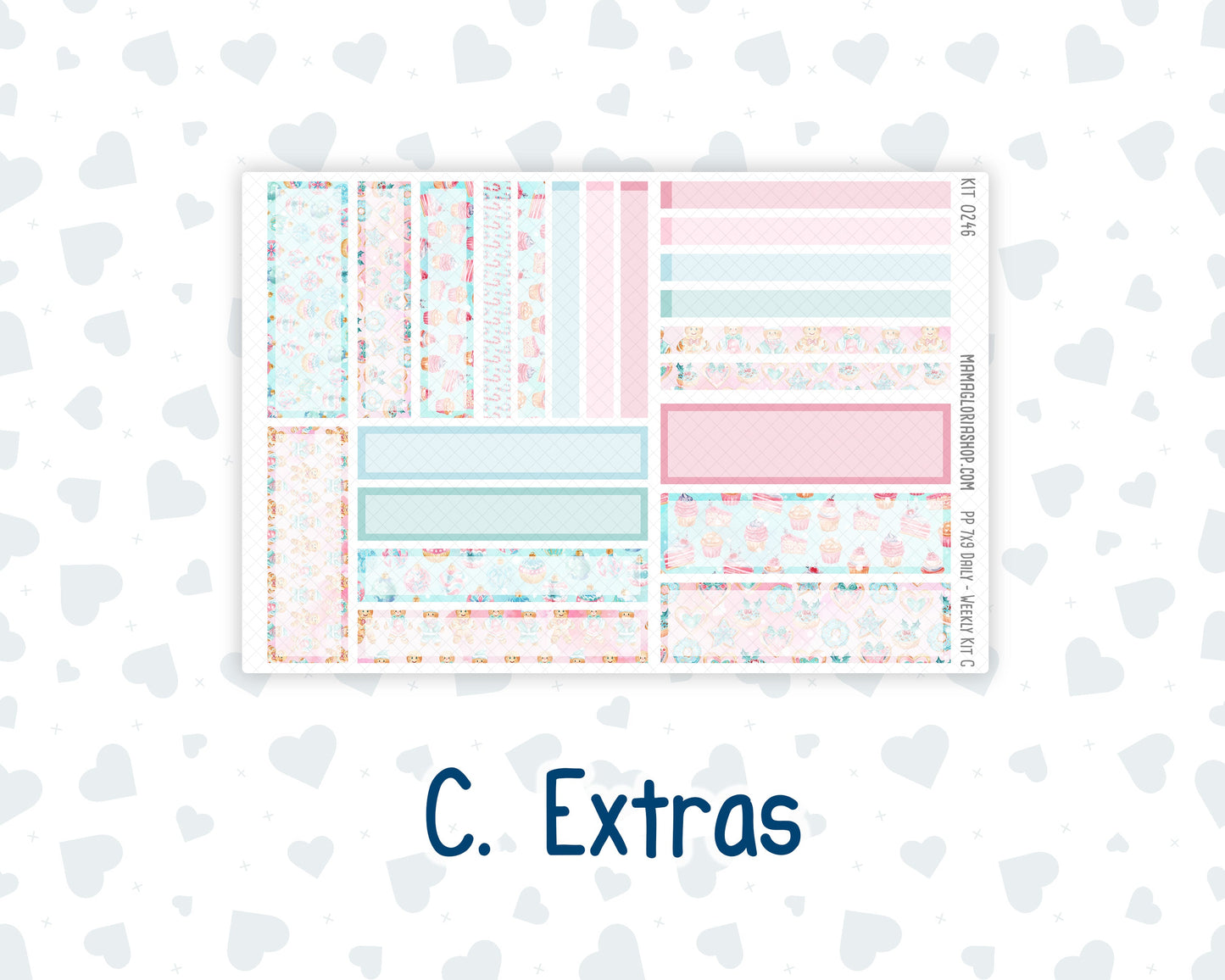 Kit 0246 - 7x9 - Plum Paper Daily - Weekly Kit - December - Gingerbread Sweets