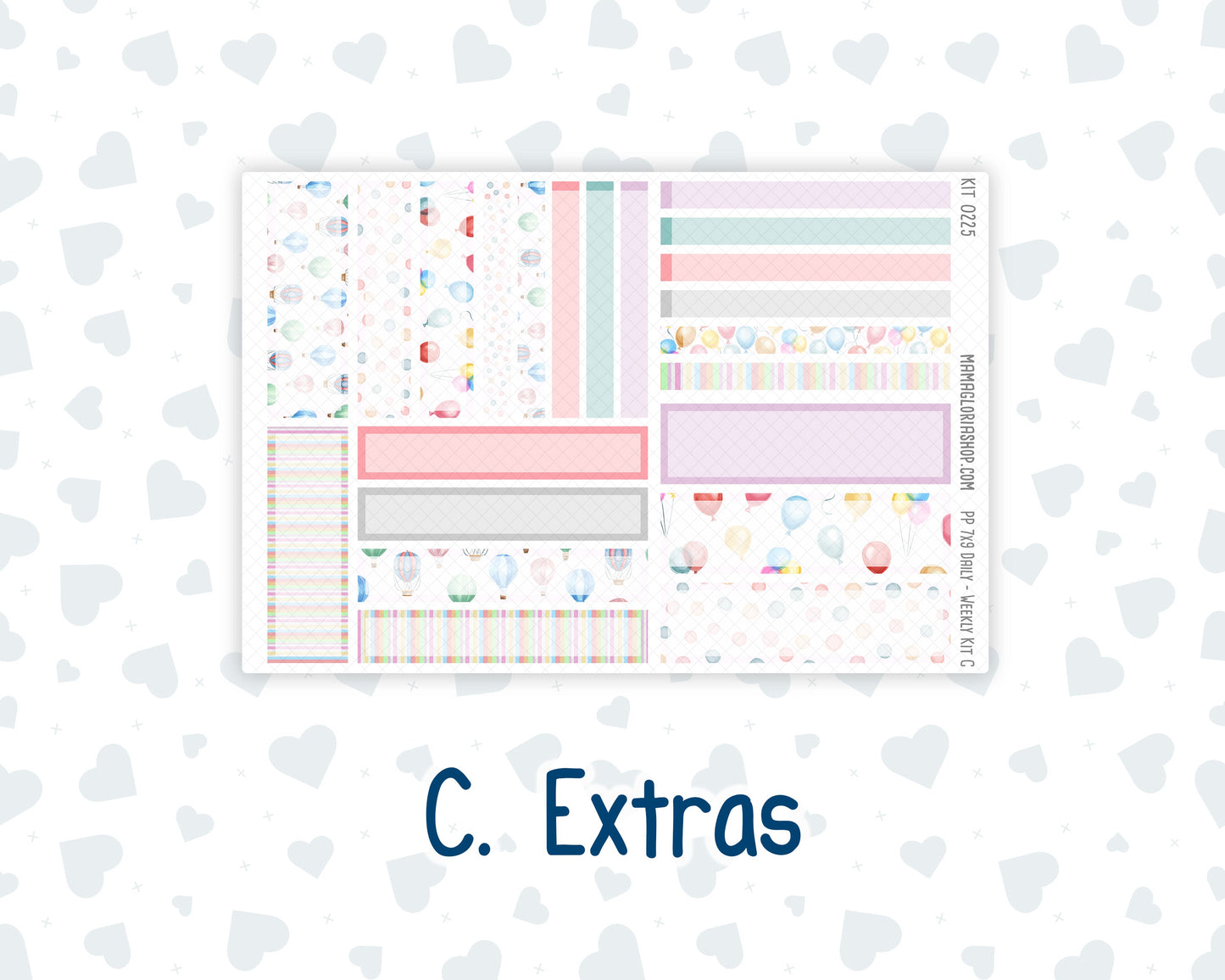 Kit 0225 - 7x9 - Plum Paper Daily - Weekly Kit - July - Carnival Joy