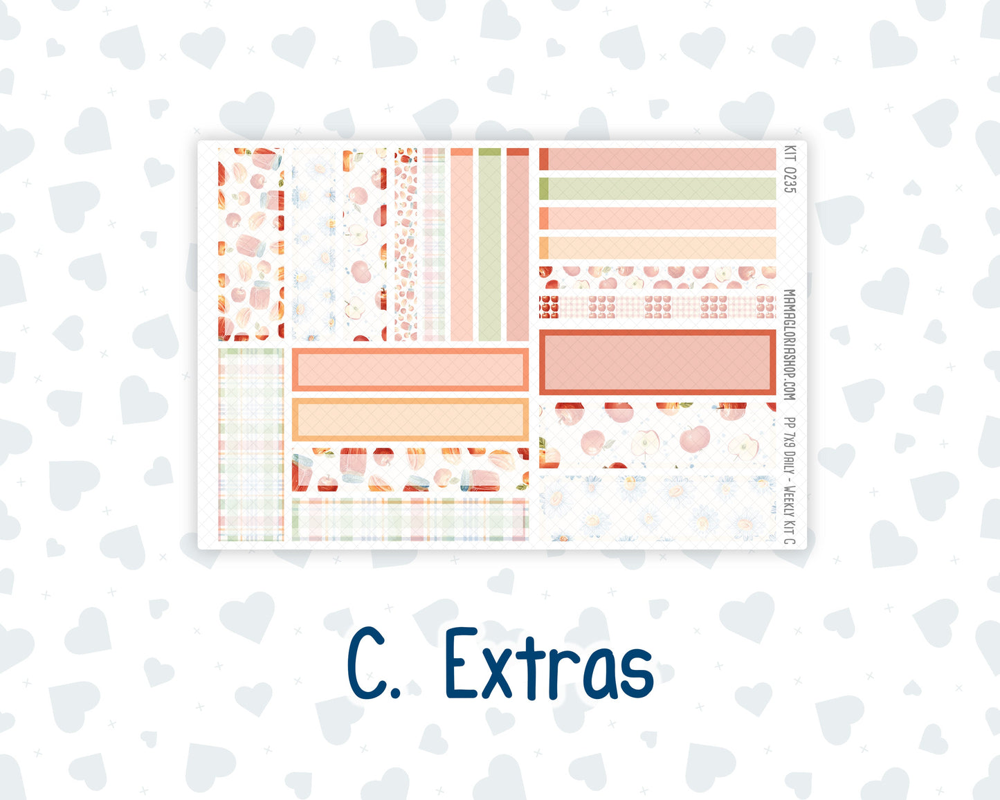 Kit 0235 - 7x9 - Plum Paper Daily - Weekly Kit - September - Apple Orchard