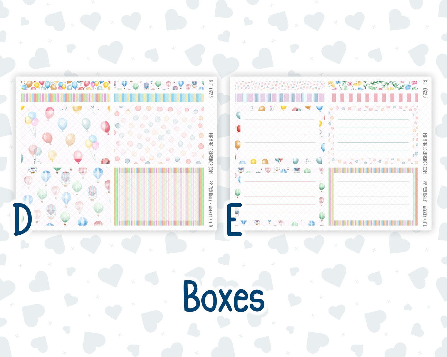 Kit 0225 - 7x9 - Plum Paper Daily - Weekly Kit - July - Carnival Joy