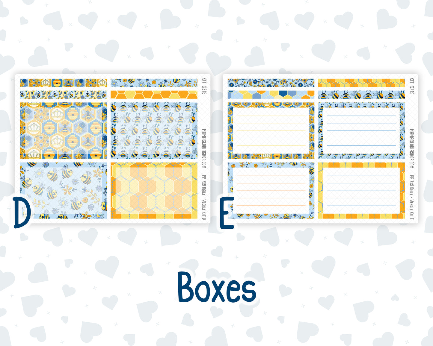 Kit 0219- 7x9 Plum Paper Daily - Bee's Business- Planner - May