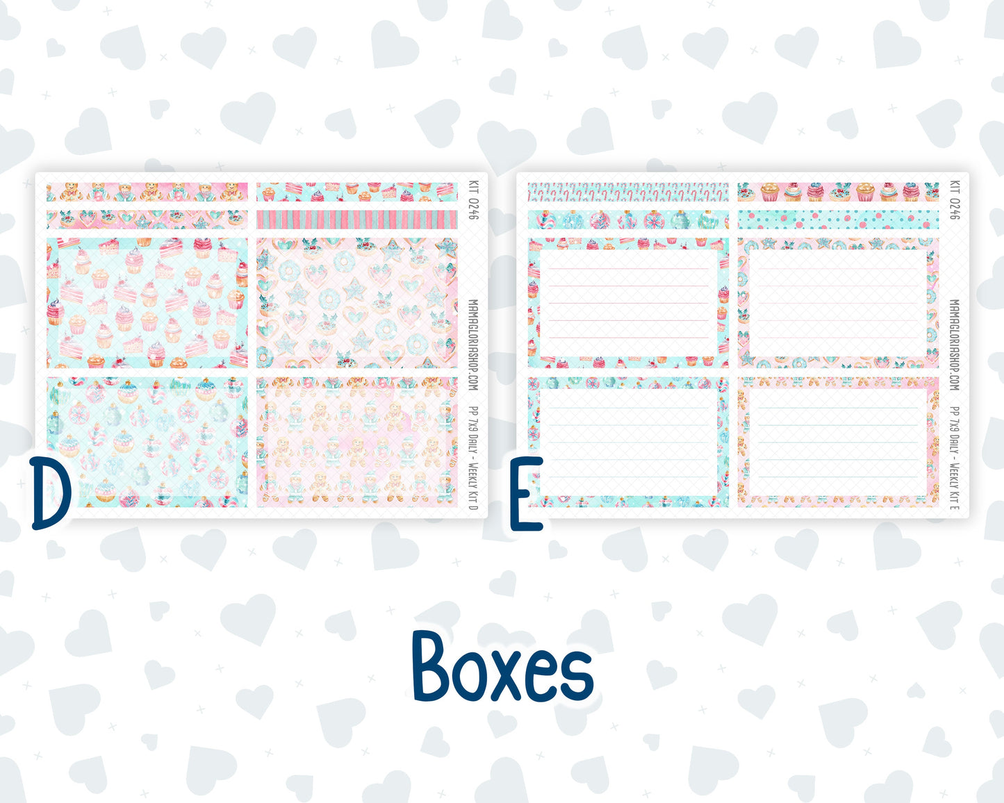 Kit 0246 - 7x9 - Plum Paper Daily - Weekly Kit - December - Gingerbread Sweets
