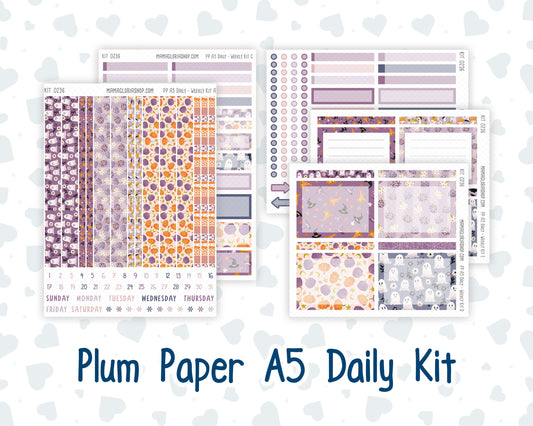 Kit 0236 - A5 - Plum Paper Daily - Weekly Kit - October - Sweet & Spooky