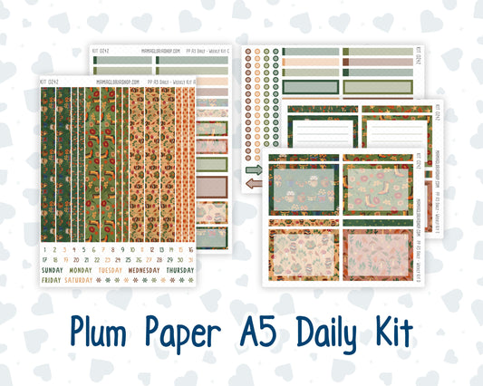Kit 0242 - A5 - Plum Paper Daily - Weekly Kit - November - Cottage Autumn