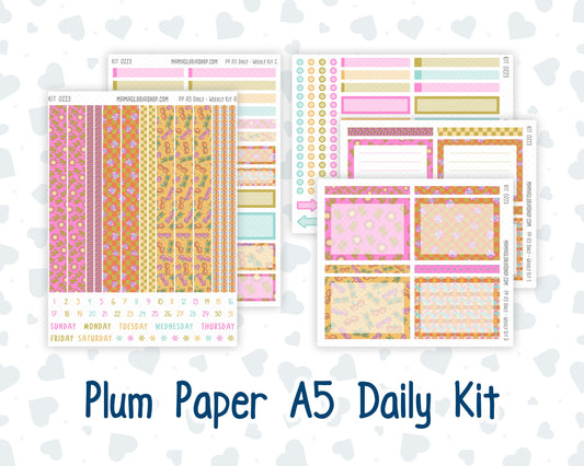 Kit 0223 - A5 - Plum Paper Daily - Weekly Kit - June - Route 66