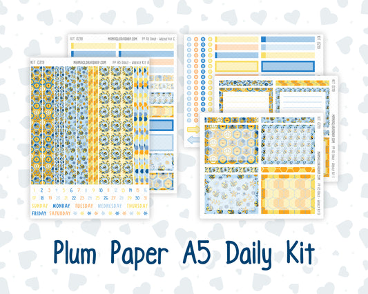Kit 0219 A5 Plum Paper Daily - Bee's Business- Planner -May