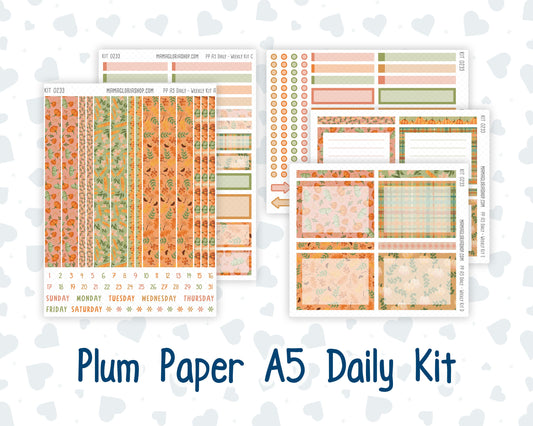 Kit 0233 - A5 - Plum Paper Daily - Weekly Kit - September - Cinnamon Days