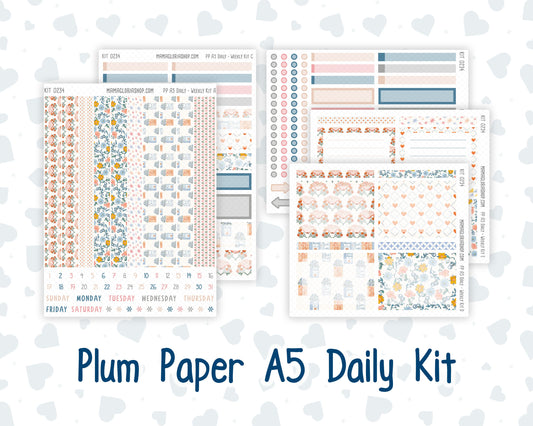 Kit 0234 - A5 - Plum Paper Daily - Weekly Kit - September - REF - Kit 0234 – Reader’s Escape - September