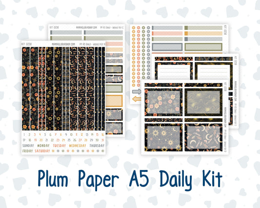 Kit 0238 - A5 - Plum Paper Daily - Weekly Kit - October - Starry Autumn Nights