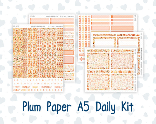 Kit 0241 - A5 - Plum Paper Daily - Weekly Kit - November - Pumpkin Latte
