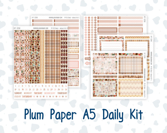 Kit 0296 - A5 - Plum Paper Daily - Weekly Kit - September - Coffee Break