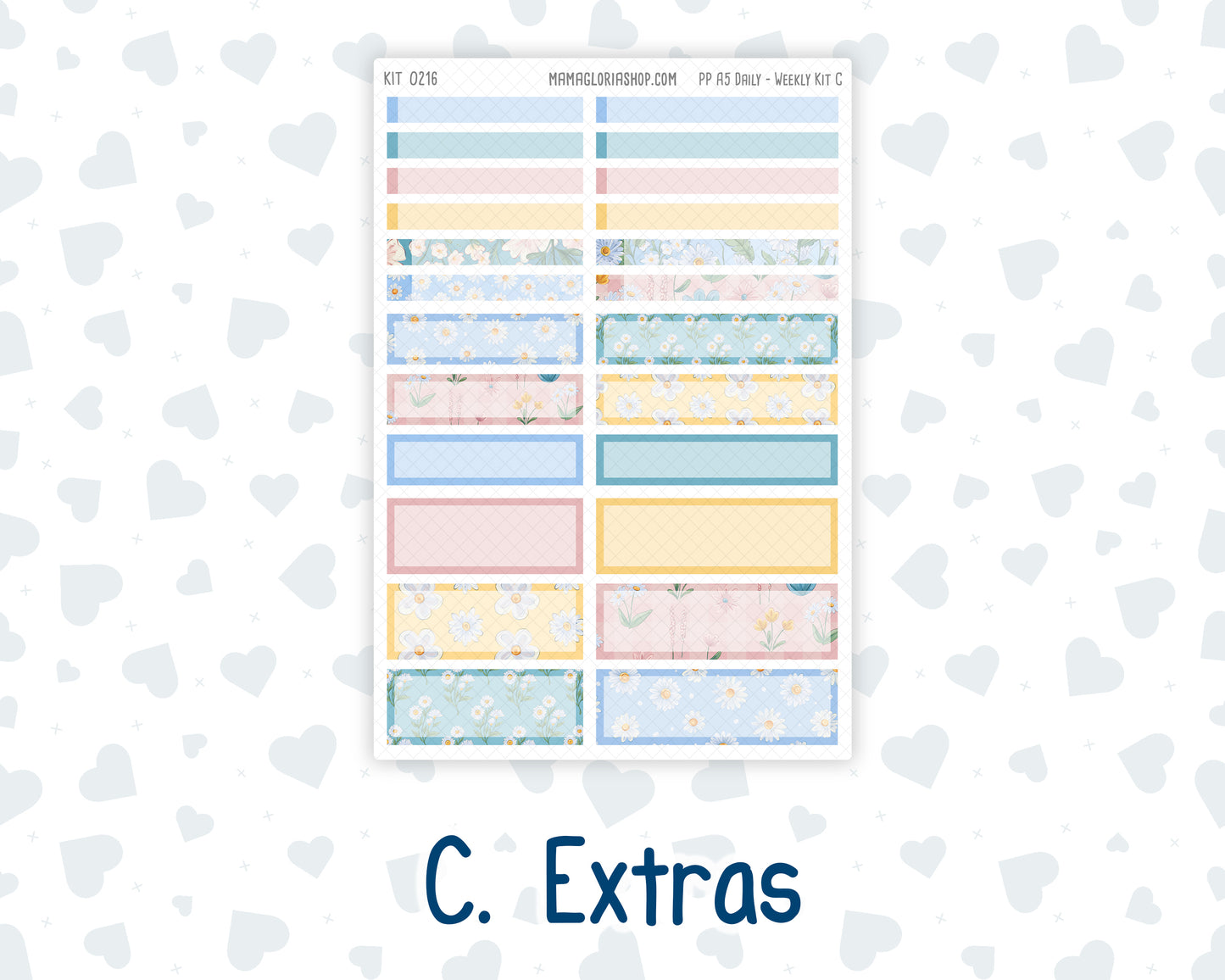 Kit 0216 A5 Plum Paper Daily - Daisy Days- Planner -May