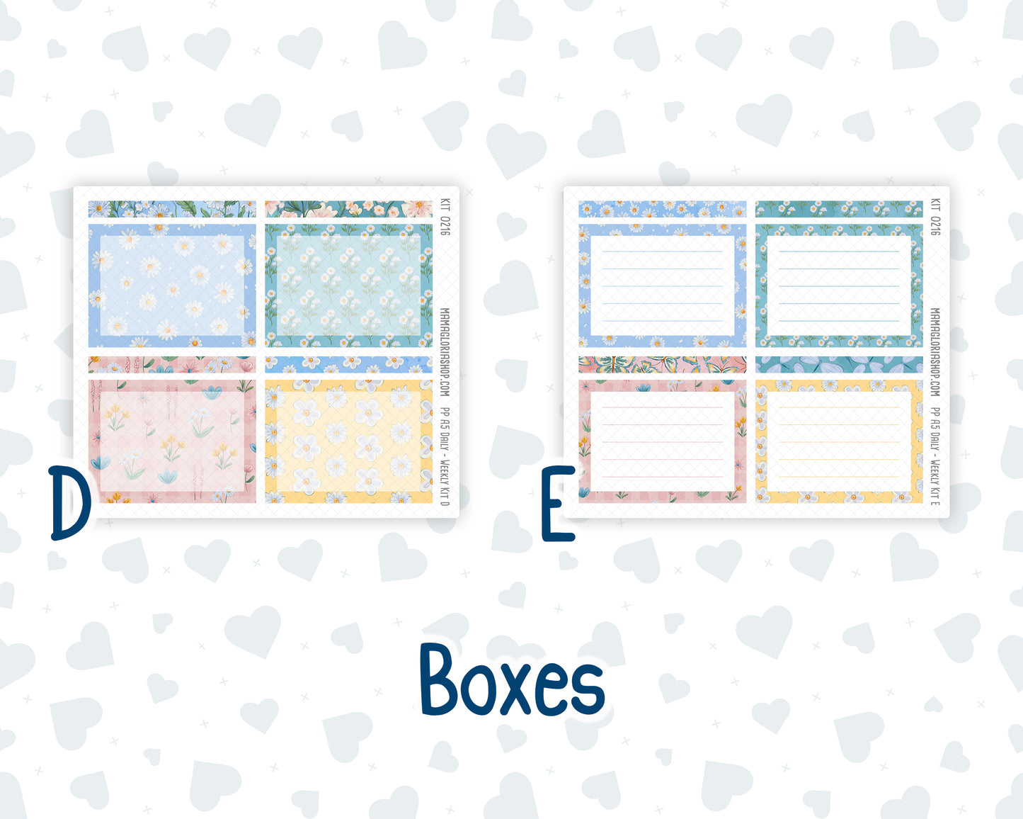 Kit 0216 A5 Plum Paper Daily - Daisy Days- Planner -May