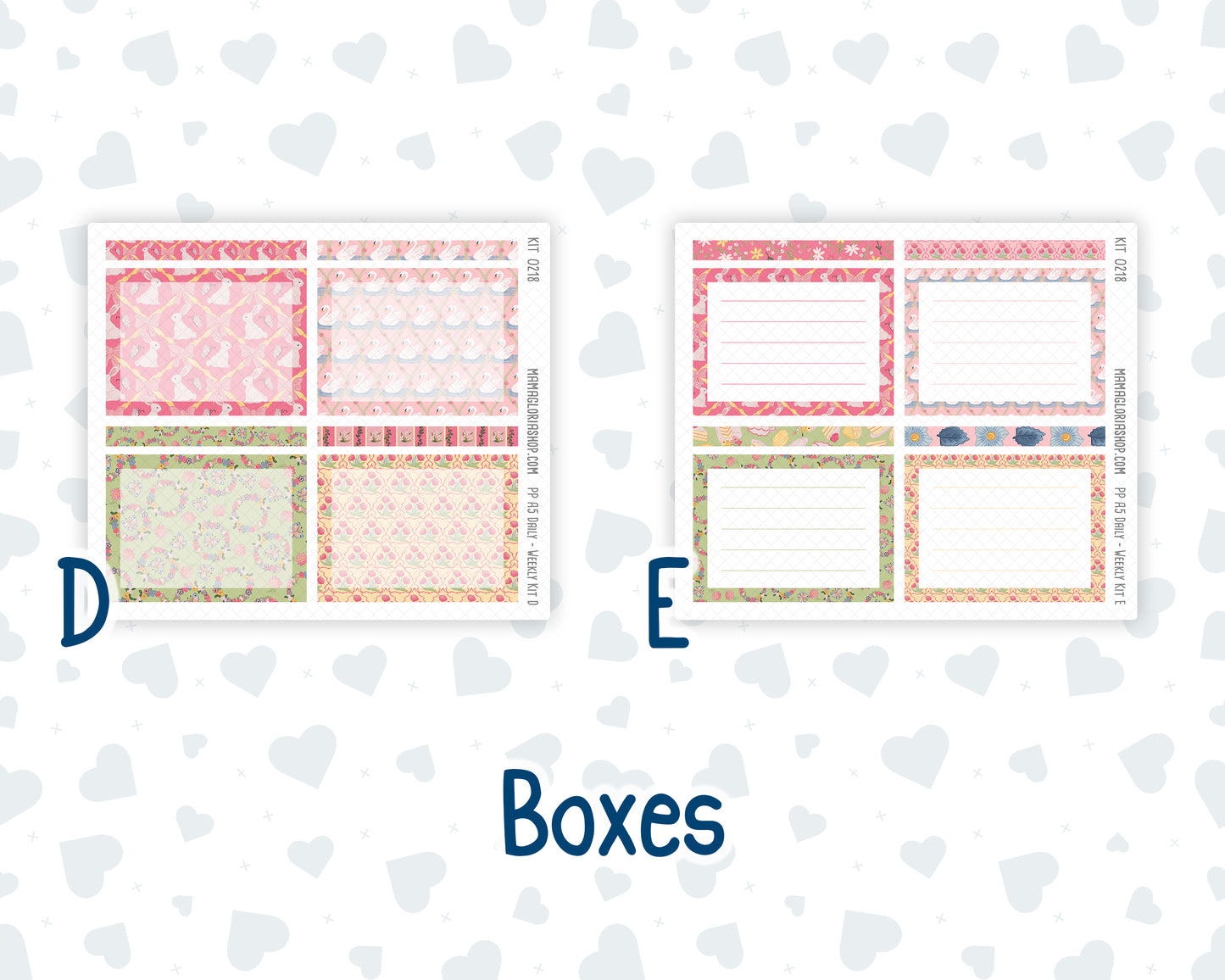 Kit 0218 A5 Plum Paper Daily - Mother's Love- Planner -May