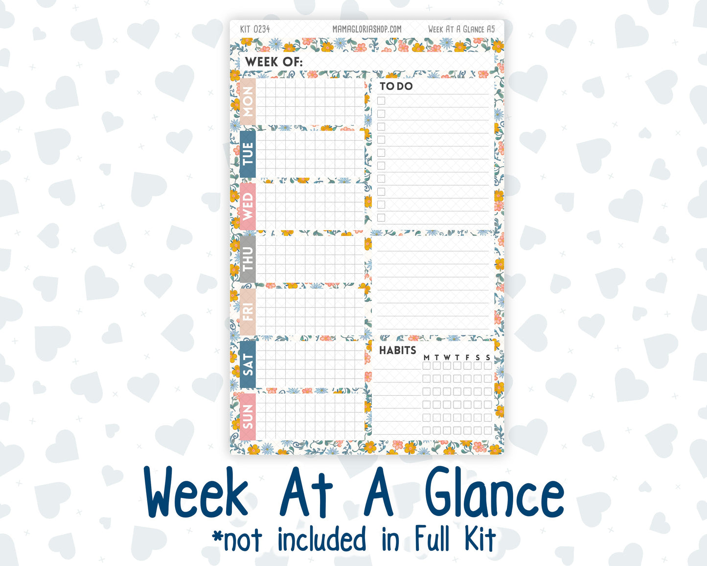 Kit 0234 - A5 - Plum Paper Daily - Weekly Kit - September - REF - Kit 0234 – Reader’s Escape - September